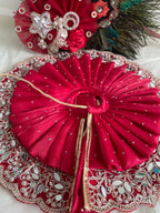 Ruby Blossom Premium Laddu Gopal Dress with Designer Mukut