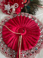 Ruby Blossom Premium Laddu Gopal Dress with Designer Mukut