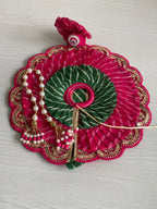 Laddu Gopal Poshak – Designer Handmade Dress with Pearl & Zari Work