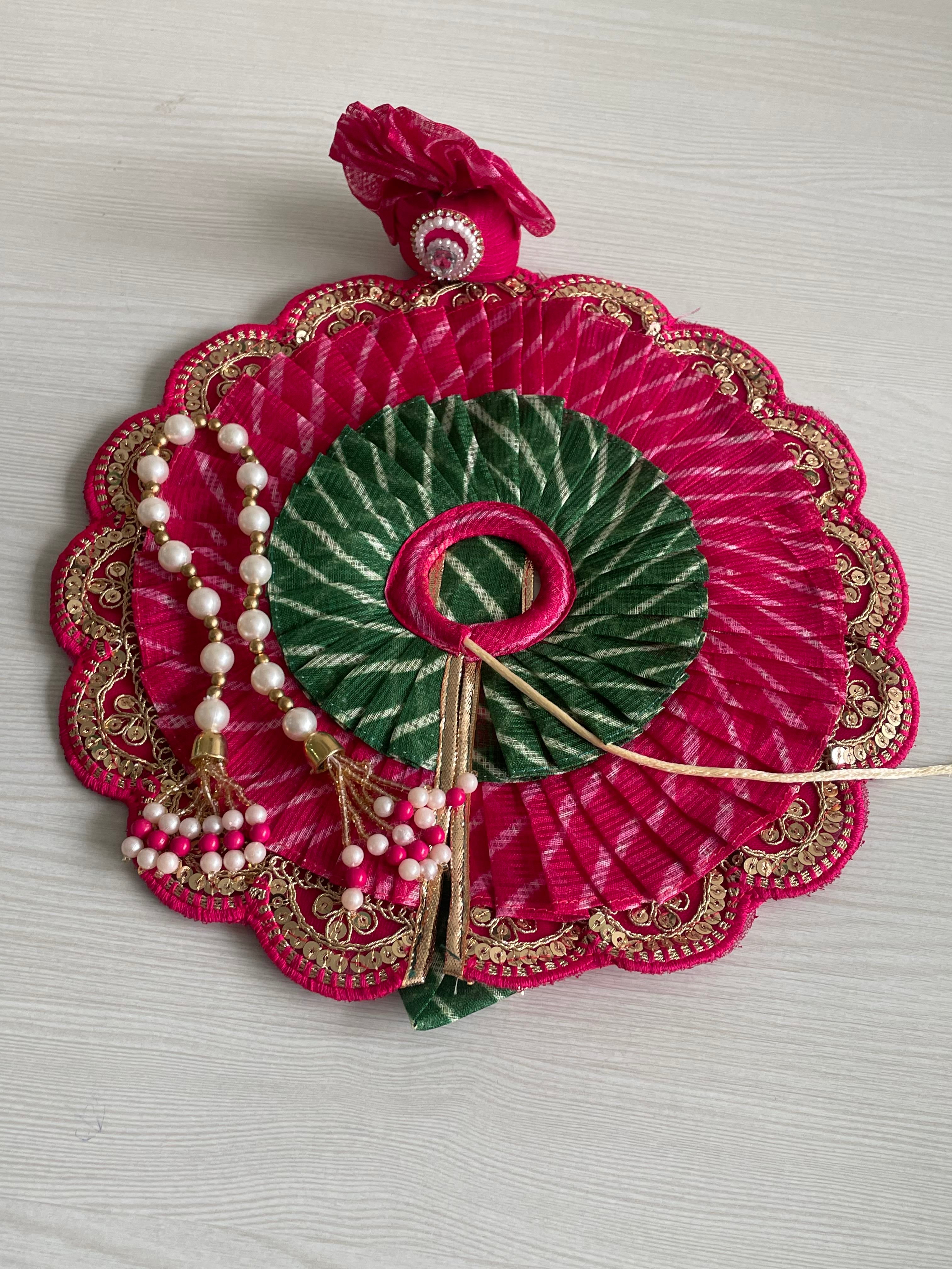 Laddu Gopal Poshak – Designer Handmade Dress with Pearl & Zari Work