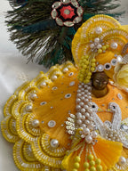 Sky Blue Peacock Laddu Gopal Shringar Set