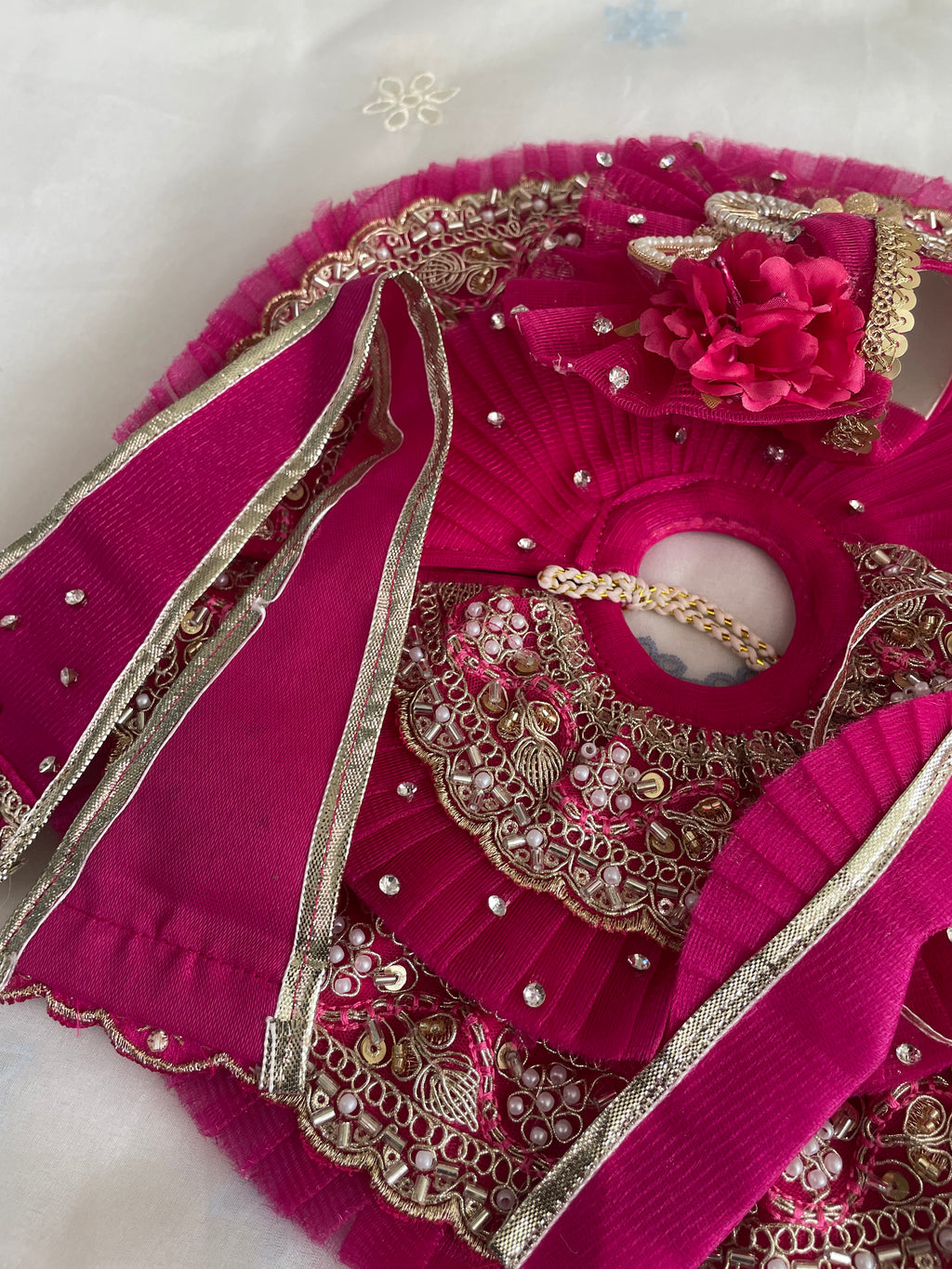 Royal Fuchsia Laddu Gopal Shringar Set