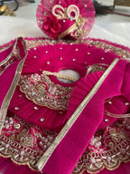 Royal Fuchsia Laddu Gopal Shringar Set