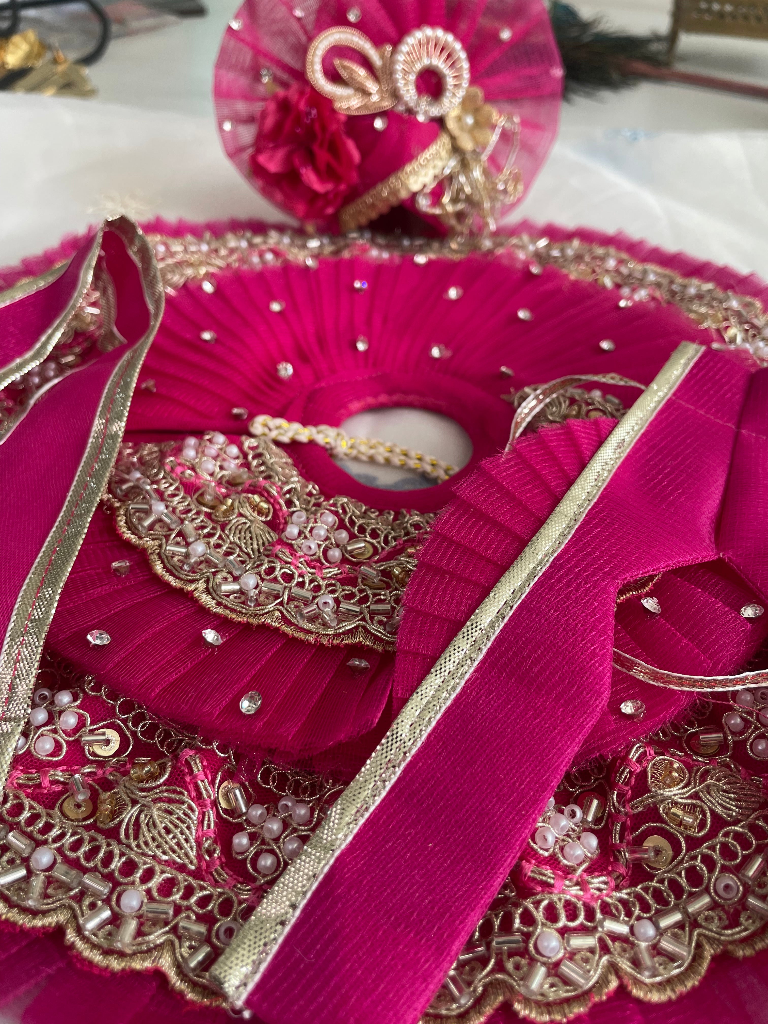 Royal Fuchsia Laddu Gopal Shringar Set