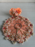 Vrindavan Bloom Premium Laddu Gopal Dress with Floral Mukut & Pearl Mala