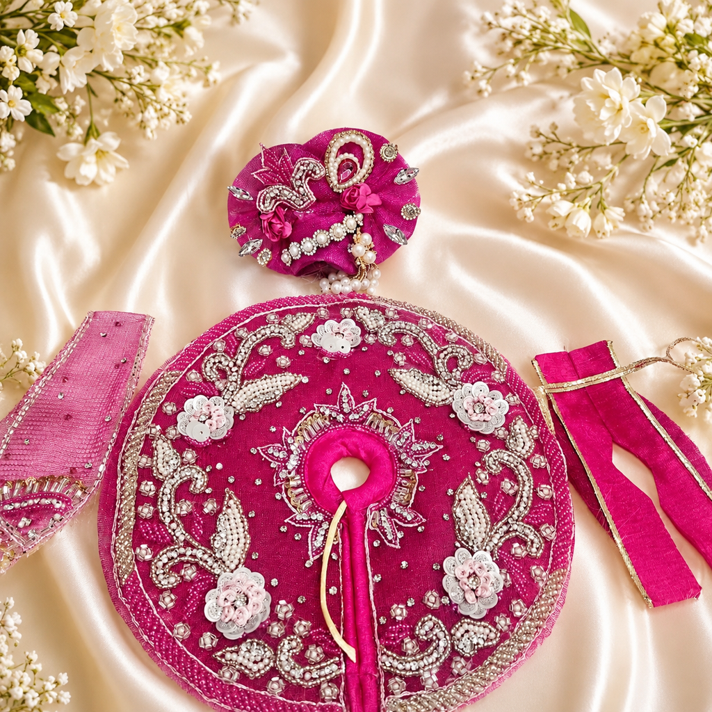 Royal Magenta Pearl Poshak