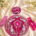 Royal Magenta Pearl Poshak