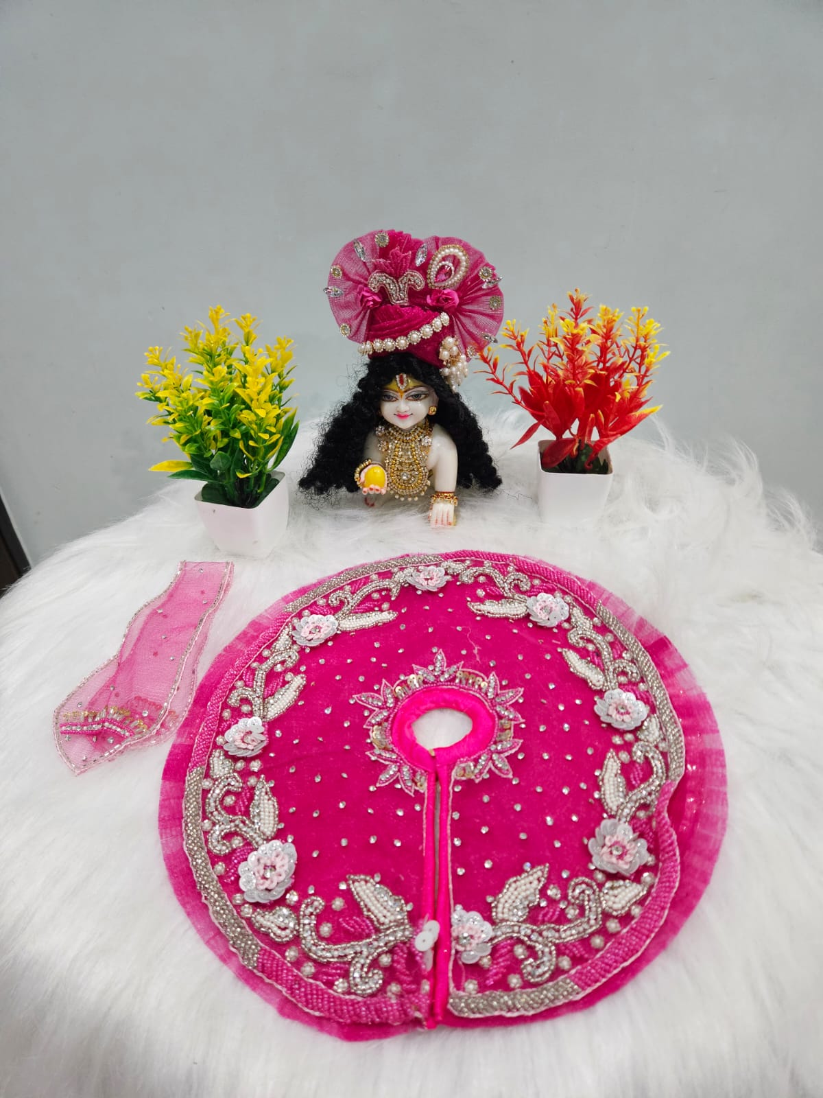 Royal Magenta Pearl Poshak