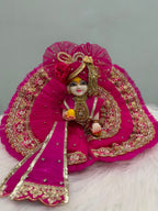 Laddu Gopal Poshak – Designer Handmade Dress with Pearl & Zari Work